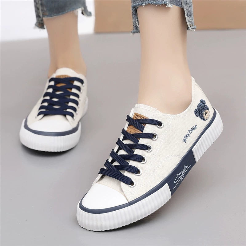 Summer Student Fashion Spring & Fall Soft-Soled Canvas Shoes