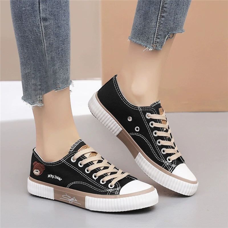 Summer Student Fashion Spring & Fall Soft-Soled Canvas Shoes