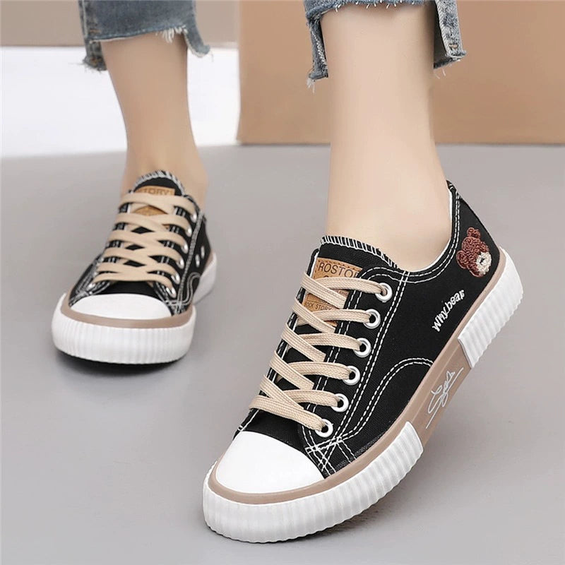Summer Student Fashion Spring & Fall Soft-Soled Canvas Shoes