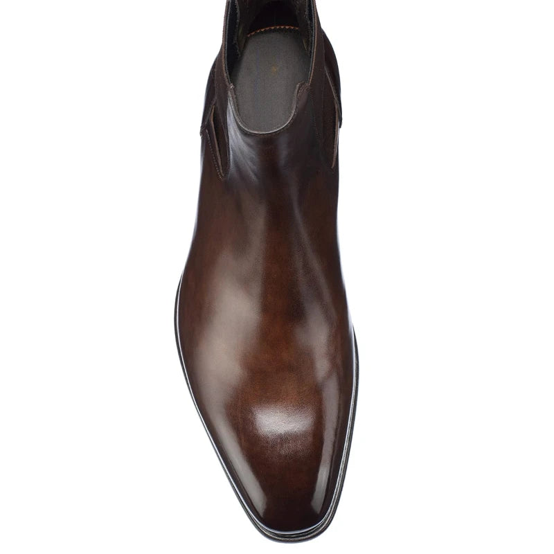 New Chelsea Boots Men Shoes Brown Fashion Versatile Business Casual British Style Street Party Wear Classic Ankle Boots