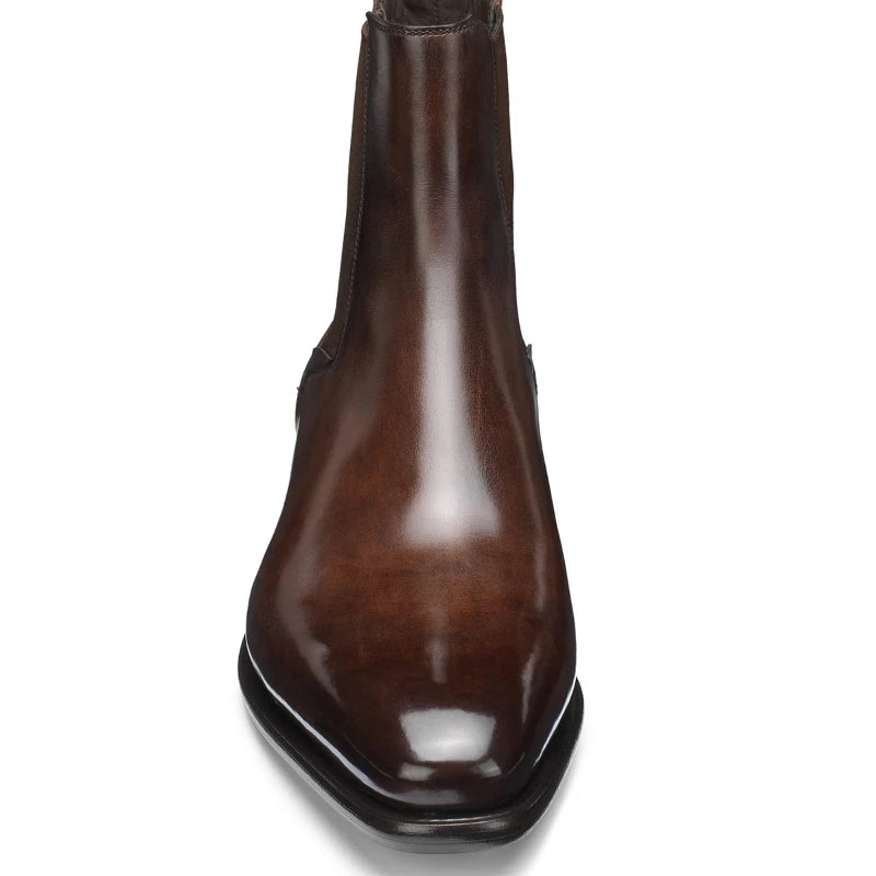 New Chelsea Boots Men Shoes Brown Fashion Versatile Business Casual British Style Street Party Wear Classic Ankle Boots