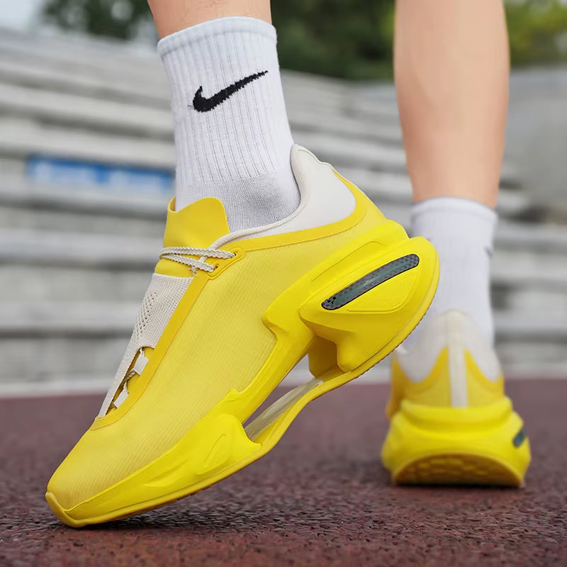 New Cushioning Blade Running Shoes for Men Suitable Heavy Runners Lace up Sports Women Non-Slip Outdoor Athletic Male Sneakers