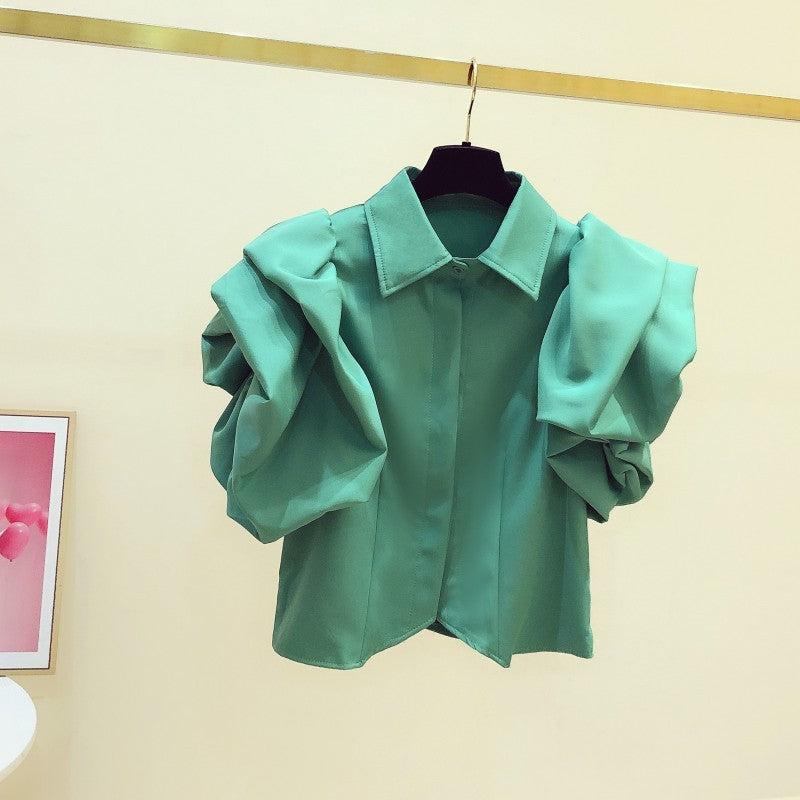 European Station Classy Patchwork Loose Bottoming Top Shirt