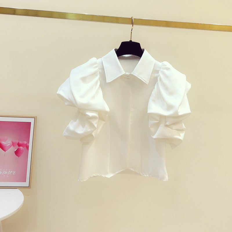 European Station Classy Patchwork Loose Bottoming Top Shirt