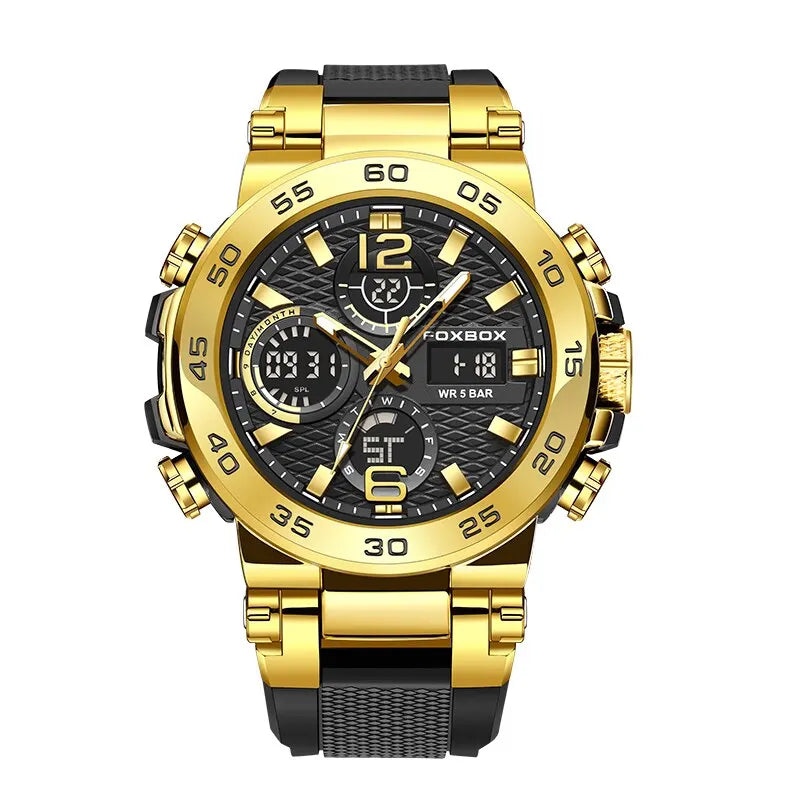 Business Watch Men Fashion Diver Watch Men Top Brand Luxury Sport Waterproof Military Chronograph Relógio Masculino+BOX