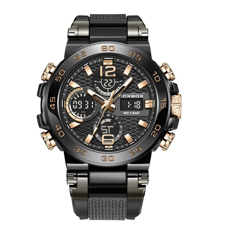 Business Watch Men Fashion Diver Watch Men Top Brand Luxury Sport Waterproof Military Chronograph Relógio Masculino+BOX