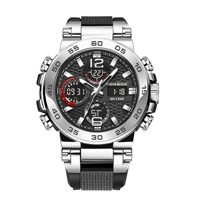 Business Watch Men Fashion Diver Watch Men Top Brand Luxury Sport Waterproof Military Chronograph Relógio Masculino+BOX